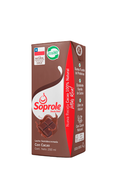 Leche chocolate con cacao 200ml